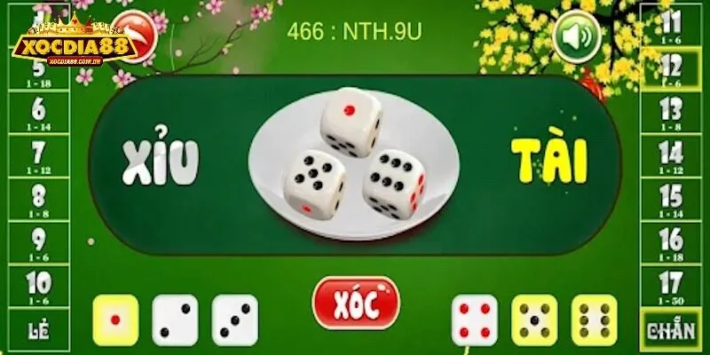 Tài xỉu dựa trên sự may rủi